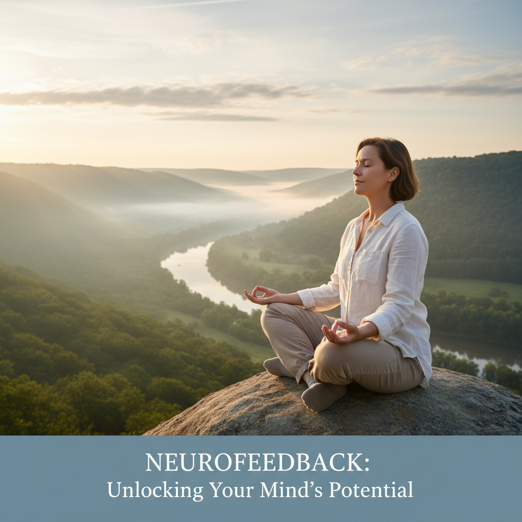 A person looking calm and composed in a peaceful setting, symbolizing inner strength and stress resilience achieved through nervous system regulation.
