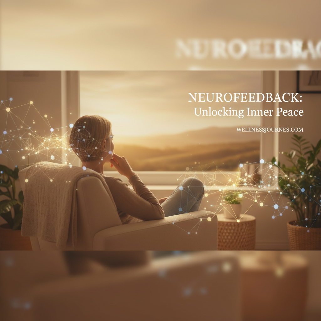 A person looking calmly out a window with a soft, hopeful expression, reflecting on inner peace, symbolizing depression support through gentle neurofeedback.